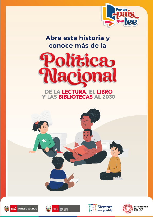 Tríptico - Política Nacional de la Lectura, el Libro y las Bibliotecas